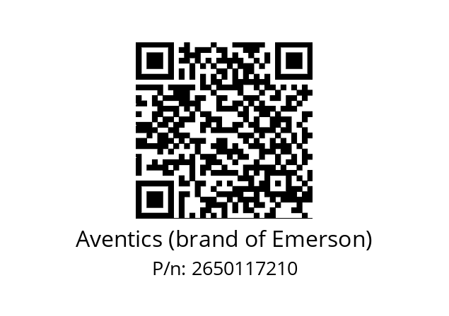   Aventics (brand of Emerson) 2650117210