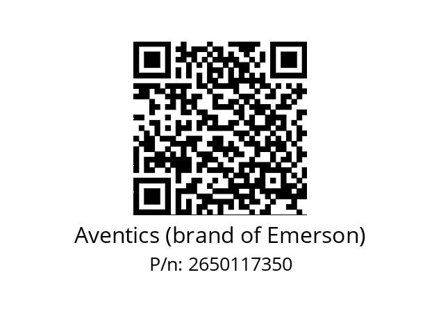   Aventics (brand of Emerson) 2650117350