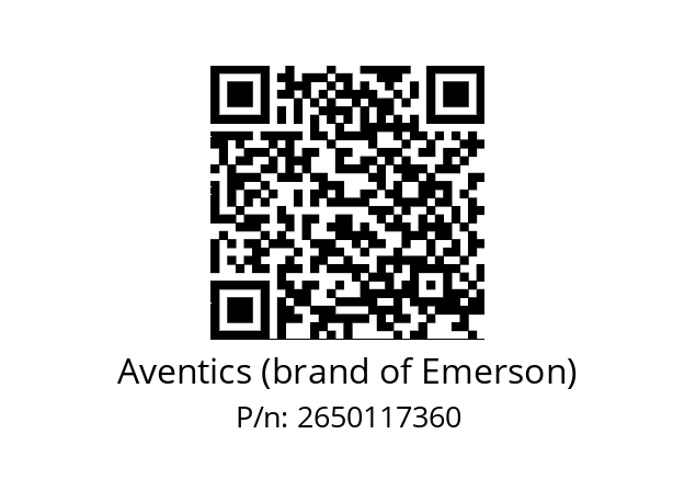   Aventics (brand of Emerson) 2650117360