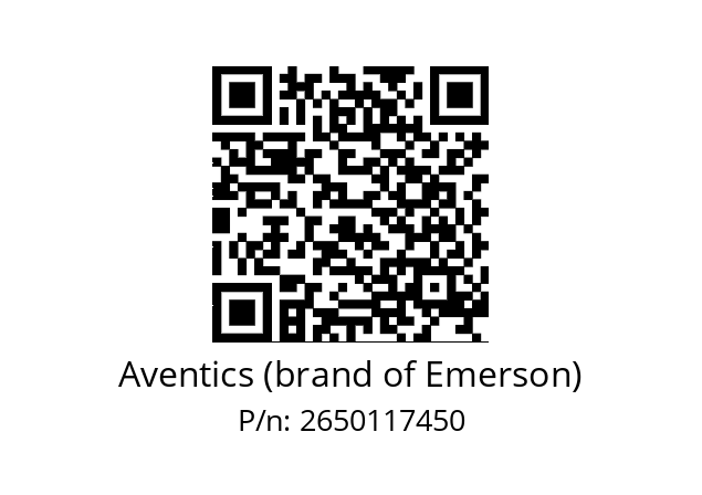   Aventics (brand of Emerson) 2650117450