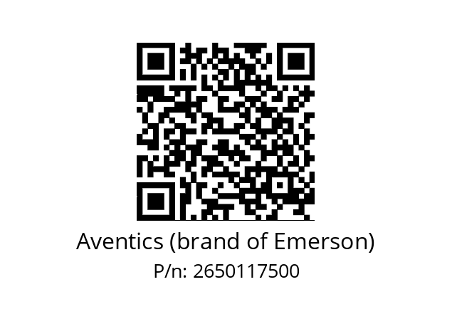   Aventics (brand of Emerson) 2650117500