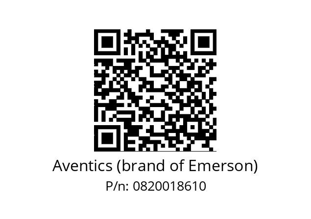   Aventics (brand of Emerson) 0820018610