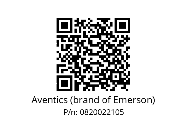   Aventics (brand of Emerson) 0820022105