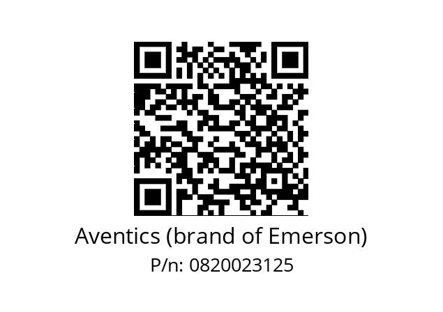   Aventics (brand of Emerson) 0820023125