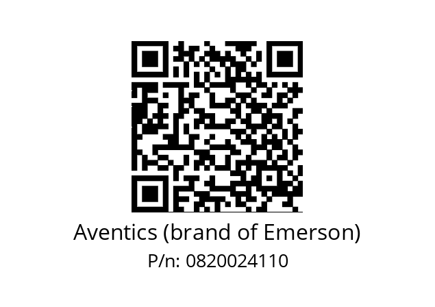   Aventics (brand of Emerson) 0820024110