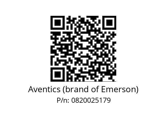   Aventics (brand of Emerson) 0820025179