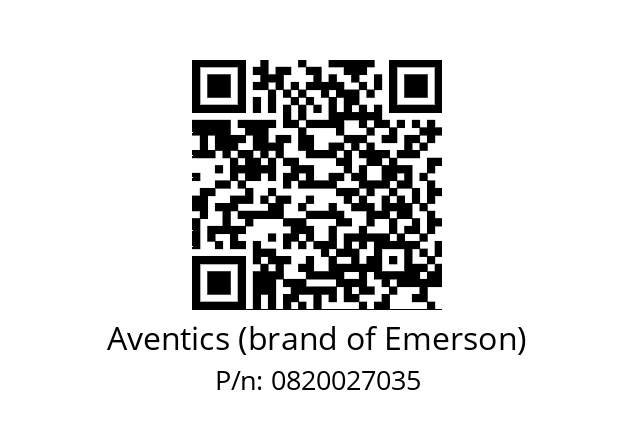   Aventics (brand of Emerson) 0820027035