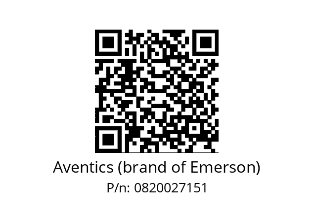   Aventics (brand of Emerson) 0820027151