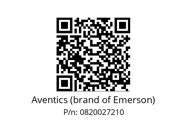   Aventics (brand of Emerson) 0820027210