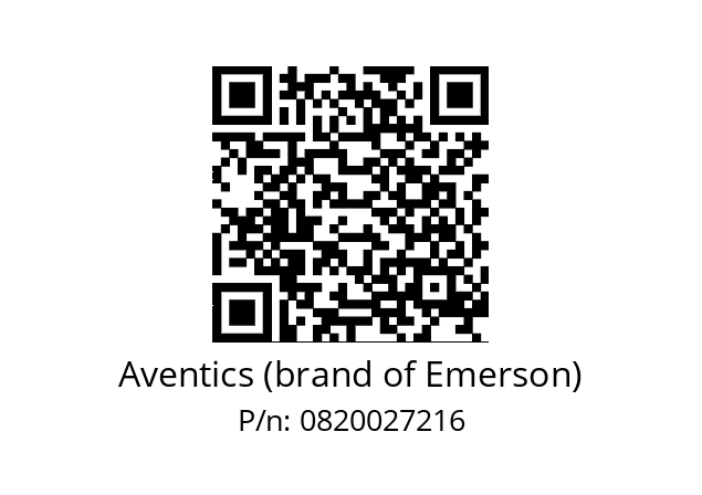   Aventics (brand of Emerson) 0820027216