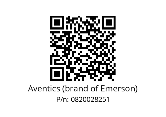   Aventics (brand of Emerson) 0820028251