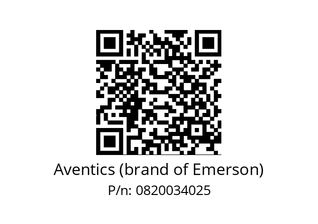   Aventics (brand of Emerson) 0820034025