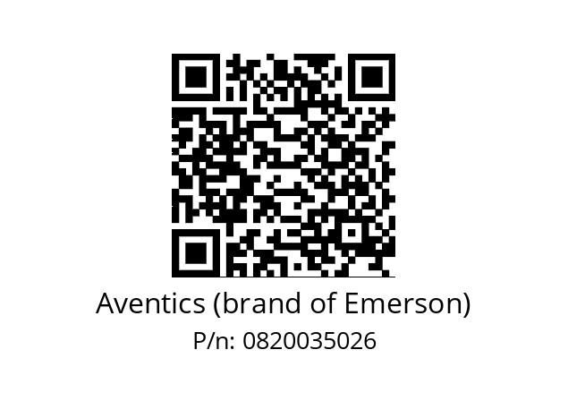   Aventics (brand of Emerson) 0820035026