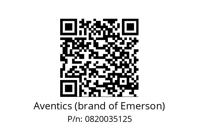   Aventics (brand of Emerson) 0820035125