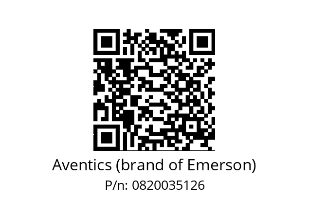   Aventics (brand of Emerson) 0820035126