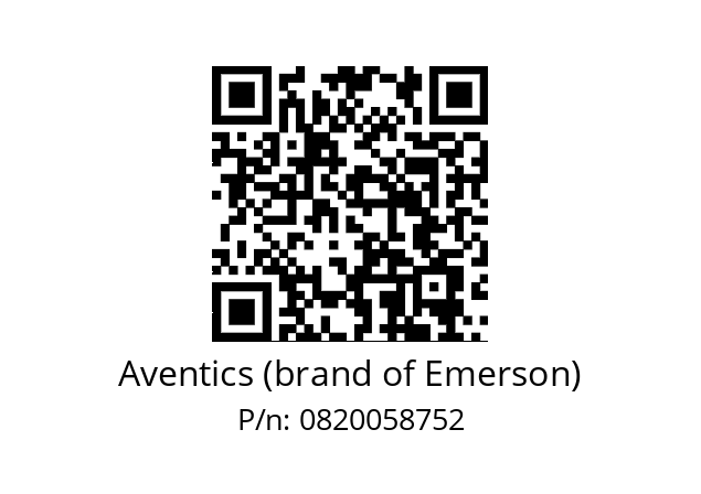   Aventics (brand of Emerson) 0820058752