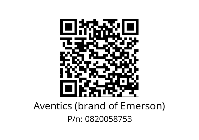   Aventics (brand of Emerson) 0820058753