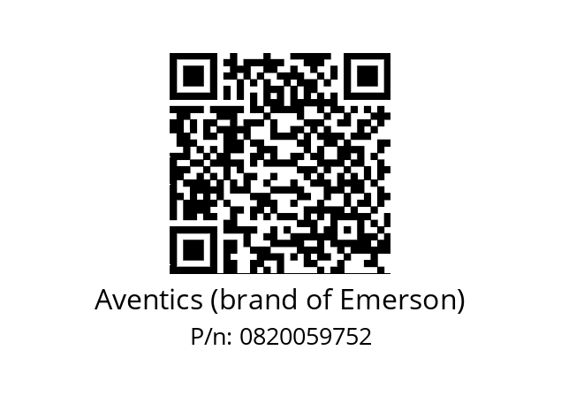   Aventics (brand of Emerson) 0820059752