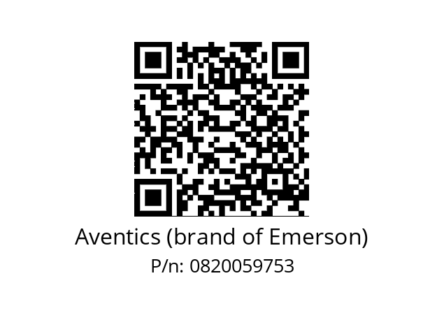   Aventics (brand of Emerson) 0820059753