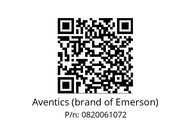   Aventics (brand of Emerson) 0820061072