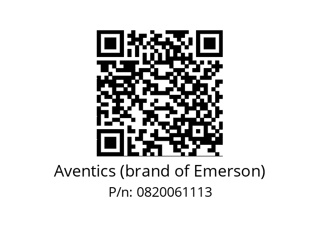   Aventics (brand of Emerson) 0820061113