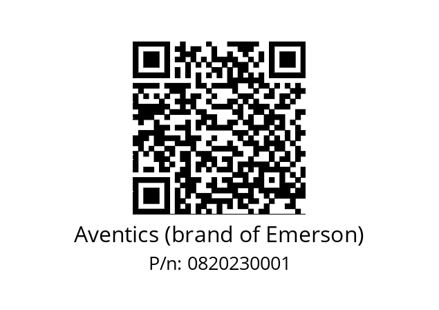   Aventics (brand of Emerson) 0820230001