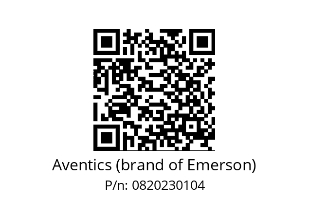   Aventics (brand of Emerson) 0820230104