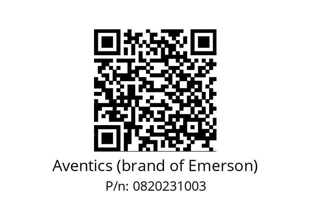   Aventics (brand of Emerson) 0820231003