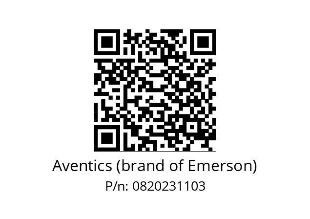   Aventics (brand of Emerson) 0820231103