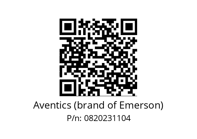   Aventics (brand of Emerson) 0820231104