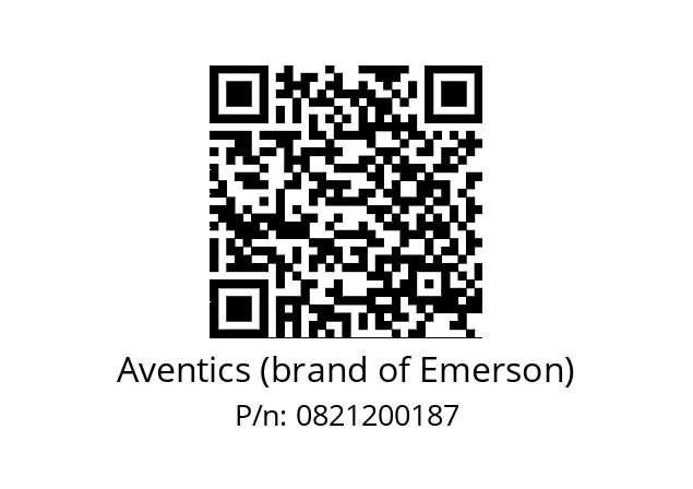   Aventics (brand of Emerson) 0821200187