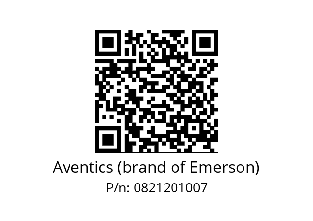   Aventics (brand of Emerson) 0821201007