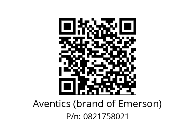   Aventics (brand of Emerson) 0821758021