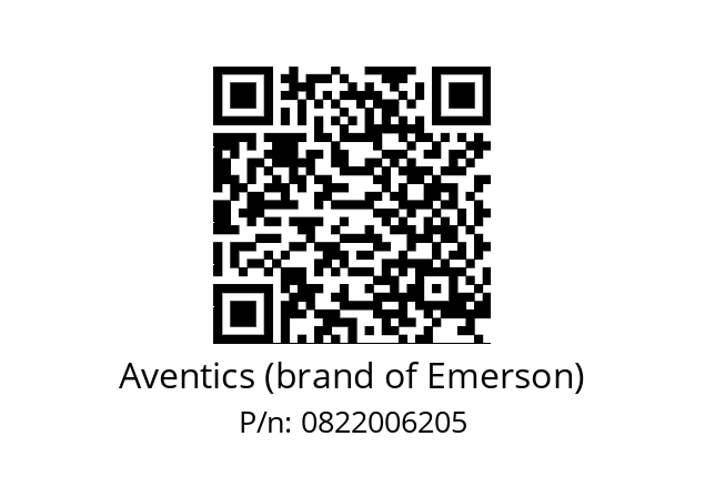   Aventics (brand of Emerson) 0822006205