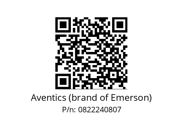   Aventics (brand of Emerson) 0822240807