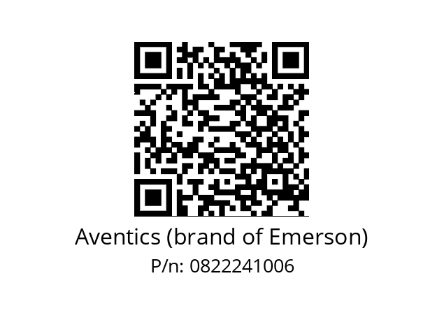   Aventics (brand of Emerson) 0822241006