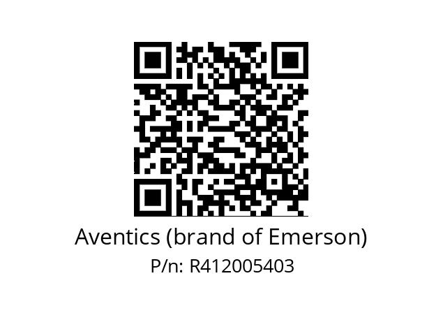   Aventics (brand of Emerson) R412005403