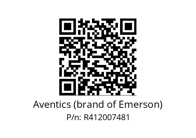   Aventics (brand of Emerson) R412007481