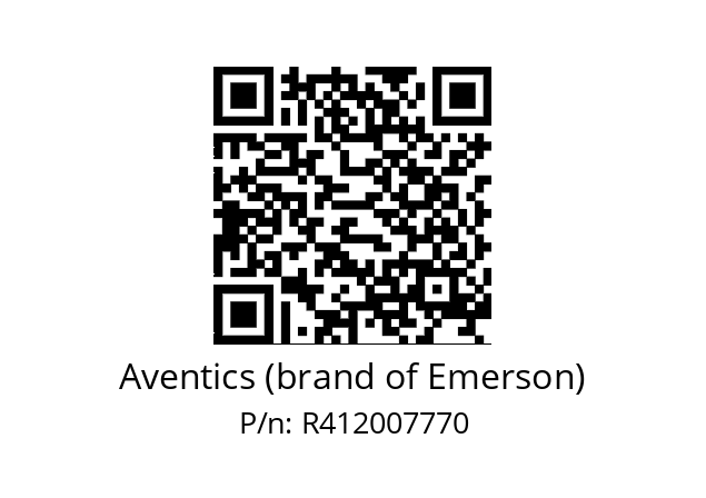   Aventics (brand of Emerson) R412007770