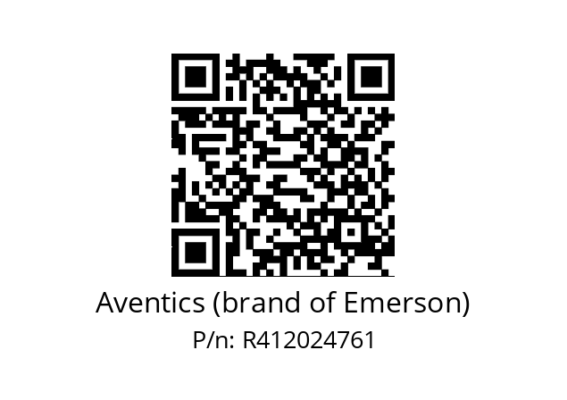   Aventics (brand of Emerson) R412024761