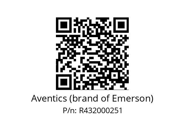   Aventics (brand of Emerson) R432000251