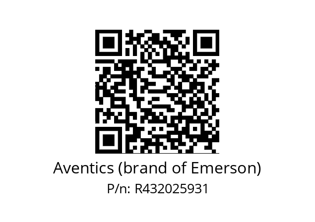   Aventics (brand of Emerson) R432025931