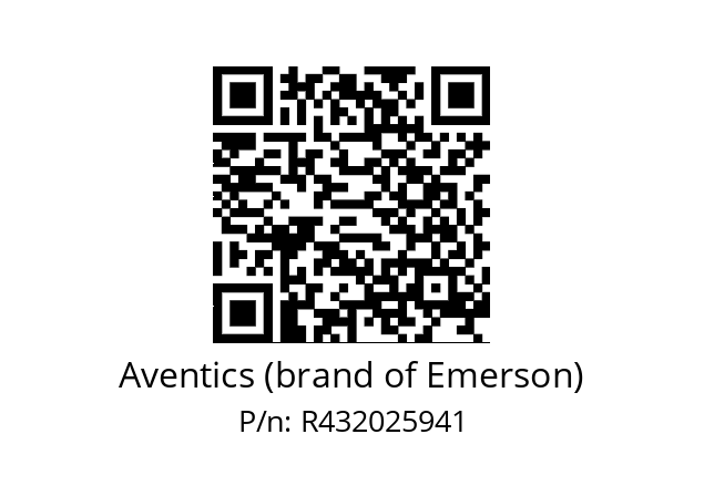   Aventics (brand of Emerson) R432025941