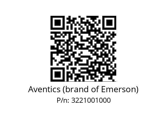   Aventics (brand of Emerson) 3221001000