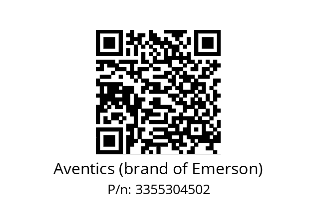   Aventics (brand of Emerson) 3355304502