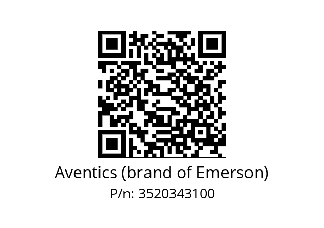   Aventics (brand of Emerson) 3520343100