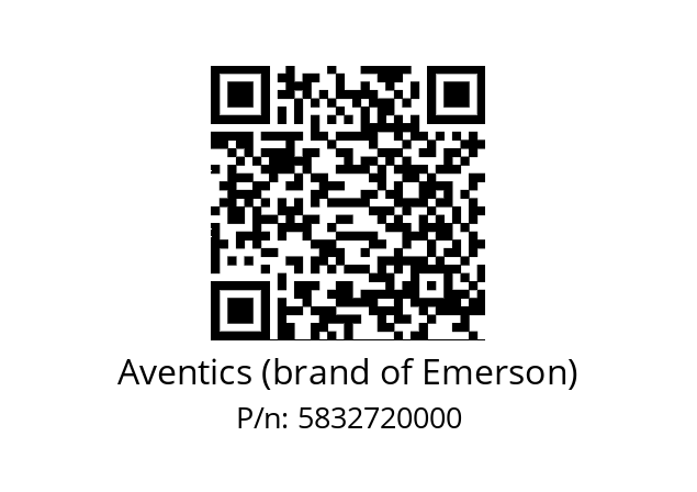   Aventics (brand of Emerson) 5832720000