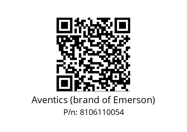   Aventics (brand of Emerson) 8106110054