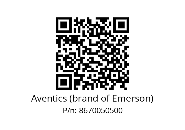   Aventics (brand of Emerson) 8670050500