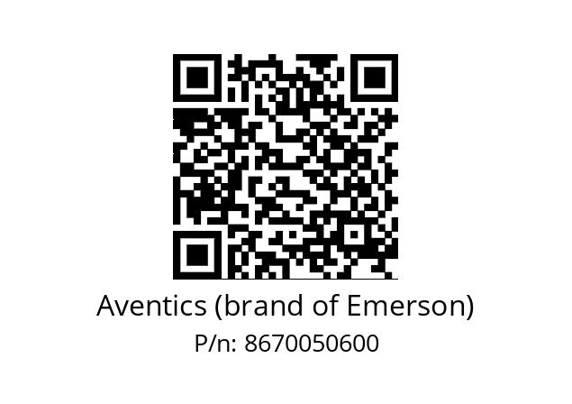   Aventics (brand of Emerson) 8670050600